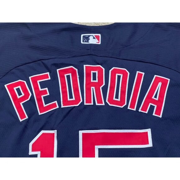 Dustin Pedroia Boston Red Sox 2014 Majestic Cool Base Authentc BP Jersey Size 48 - Picture 11 of 12
